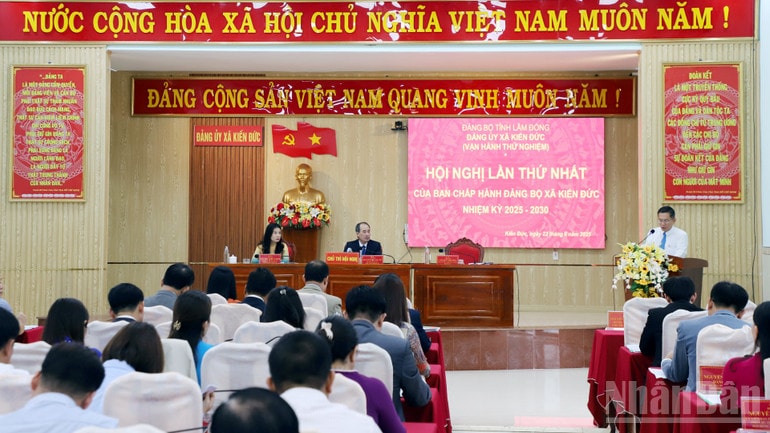 Buổi vận hành thử nghiệm tại xã Kiến Đức được tổ chức dưới sự giám sát, chỉ đạo của Thường trực Tỉnh ủy. ndo_br_kd-2.jpg