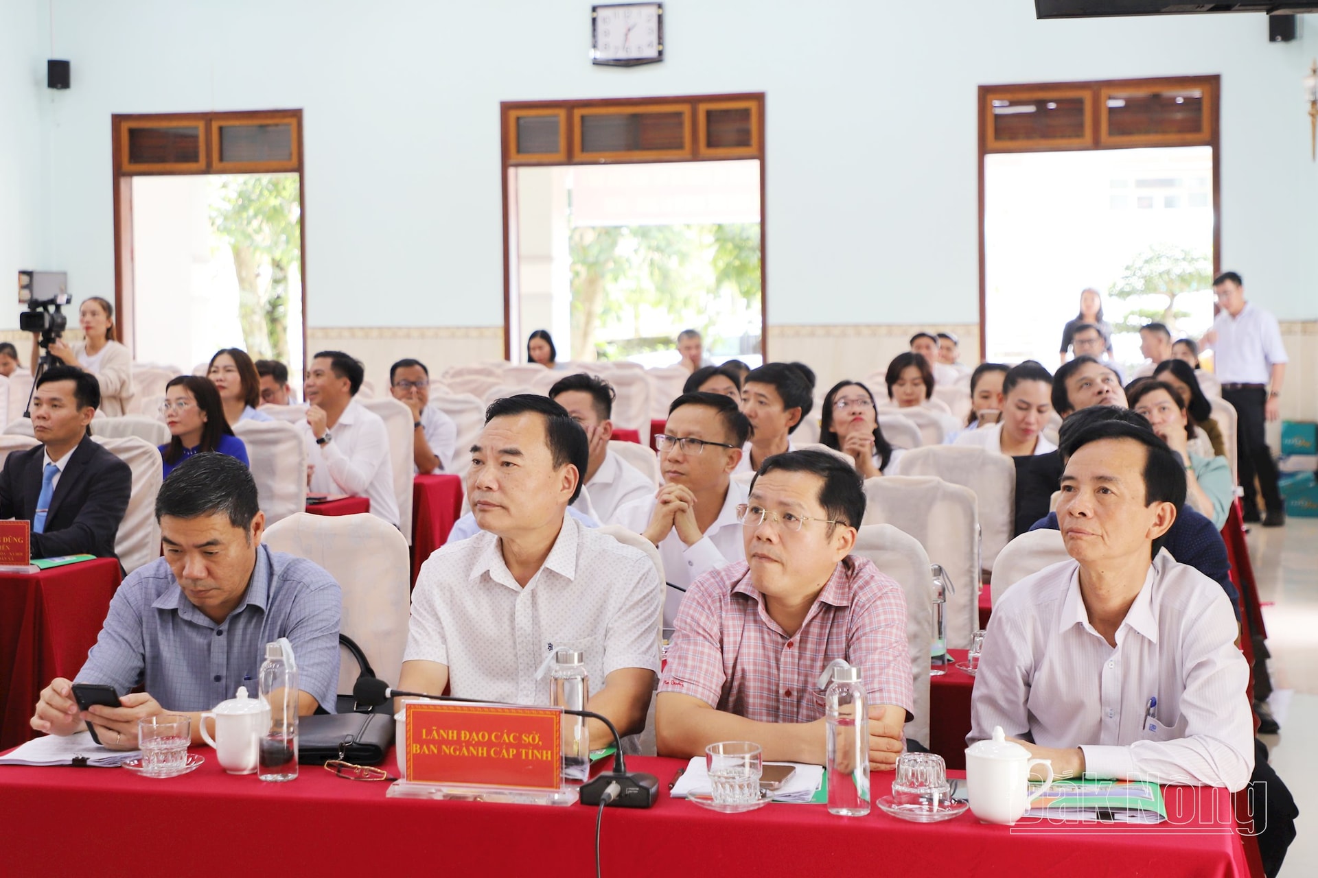 Đại diện các sở, ngành và huyện Đắk R’lấp tham dự buổi lễ vận hành thử nghiệm