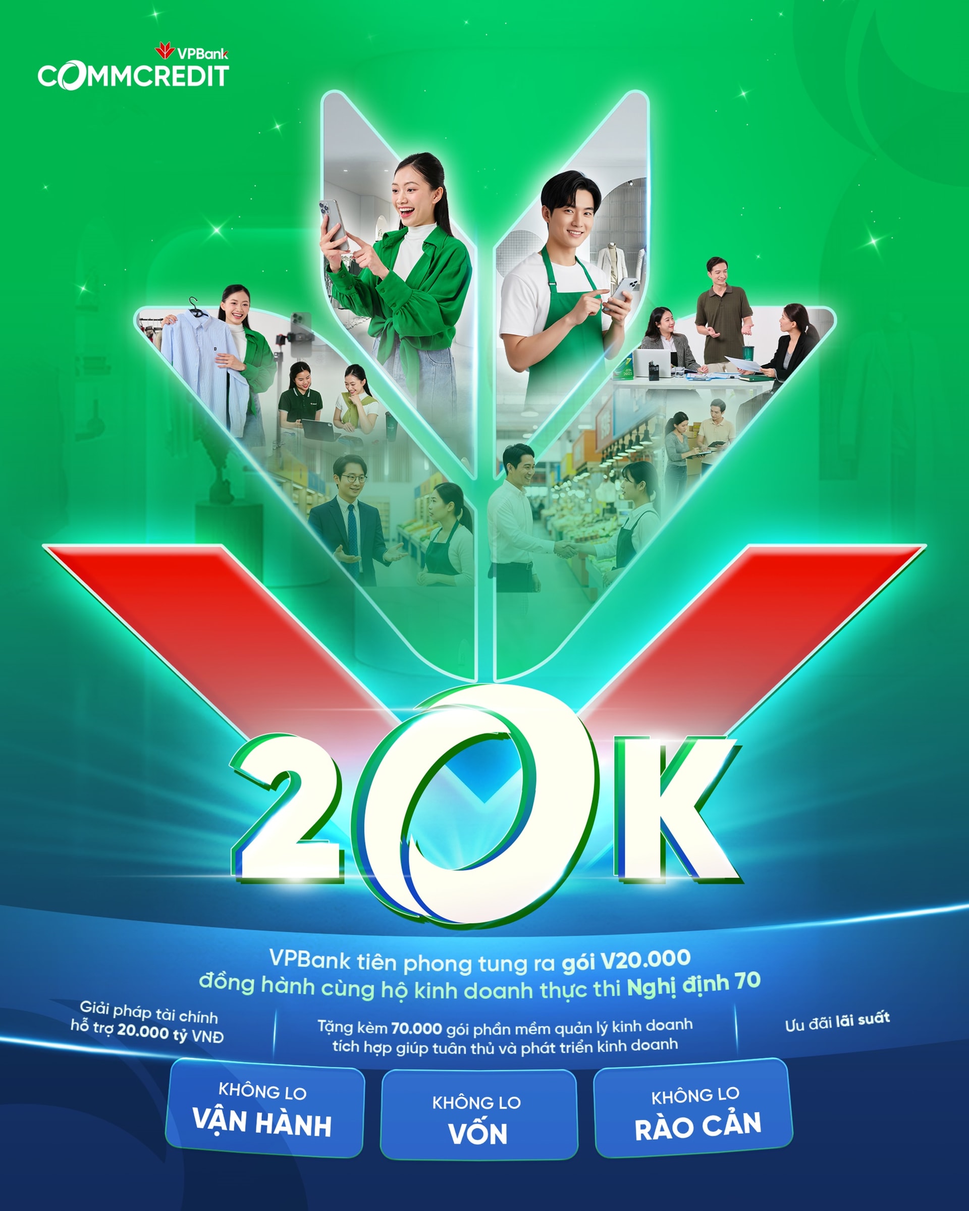 VPBank tung gói giải pháp toàn diện cùng hộ kinh doanh bắt nhịp NĐ 70