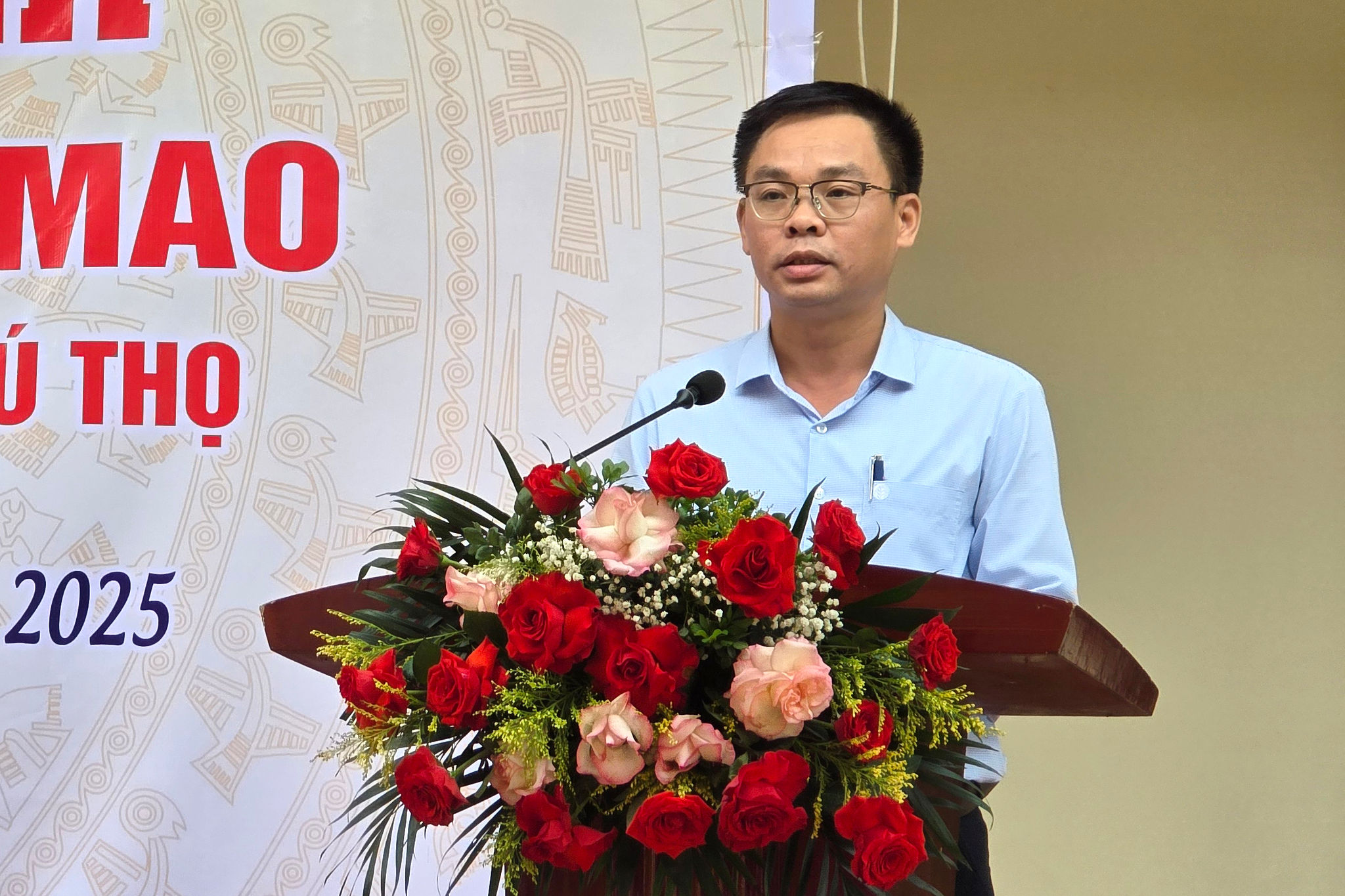 Đại diện PVCFC phát biểu tại lễ khánh thành.