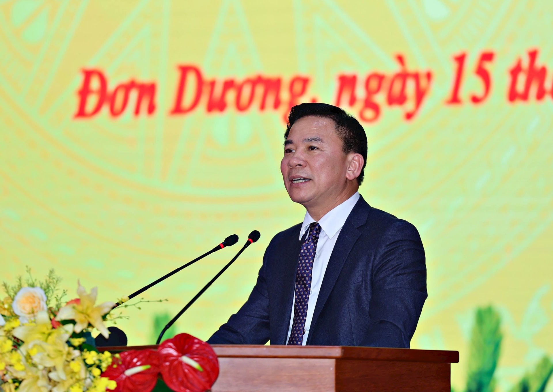 Đồng chí Đỗ Trọng Hưng, Phó trưởng Ban Tổ chức Trung ương phát biểu ác nội dung cần rút kinh nghiệm tại hội nghị