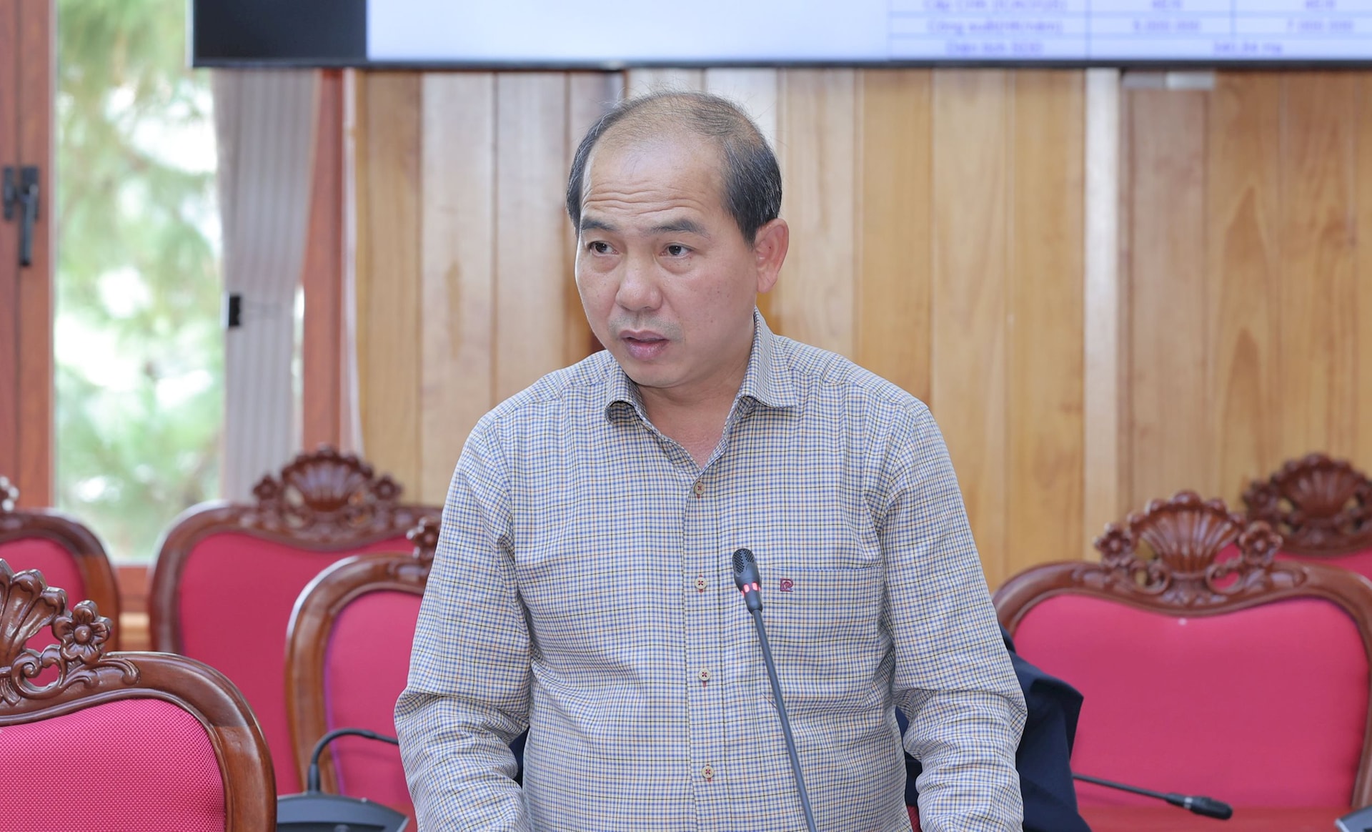 Lãnh đạo Sở Xây dựng tỉnh Lâm Đồng phát biểu