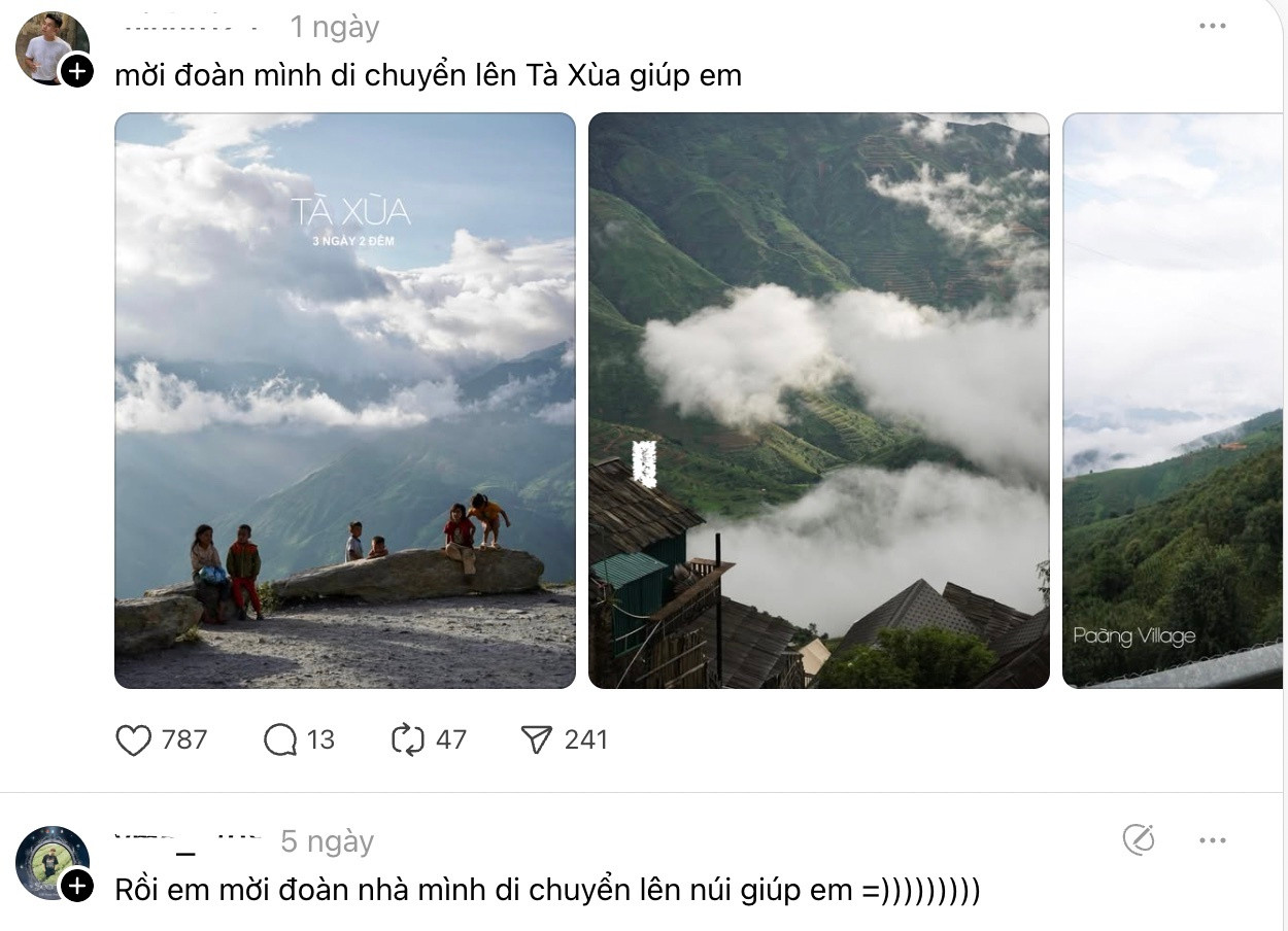 Câu nói này cũng được lan truyền mạnh mẽ trên mạng xã hội Threads. (Ảnh chụp màn hình)