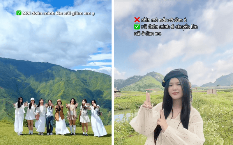 Giới trẻ nhanh chóng lồng ghép câu nói này vào các video. (Ảnh chụp màn hình)