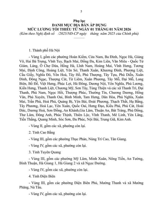 TOÀN VĂN: Dự thảo Nghị định quy định mức lương tối thiểu đối với người lao động làm việc theo hợp đồng lao động- Ảnh 5.