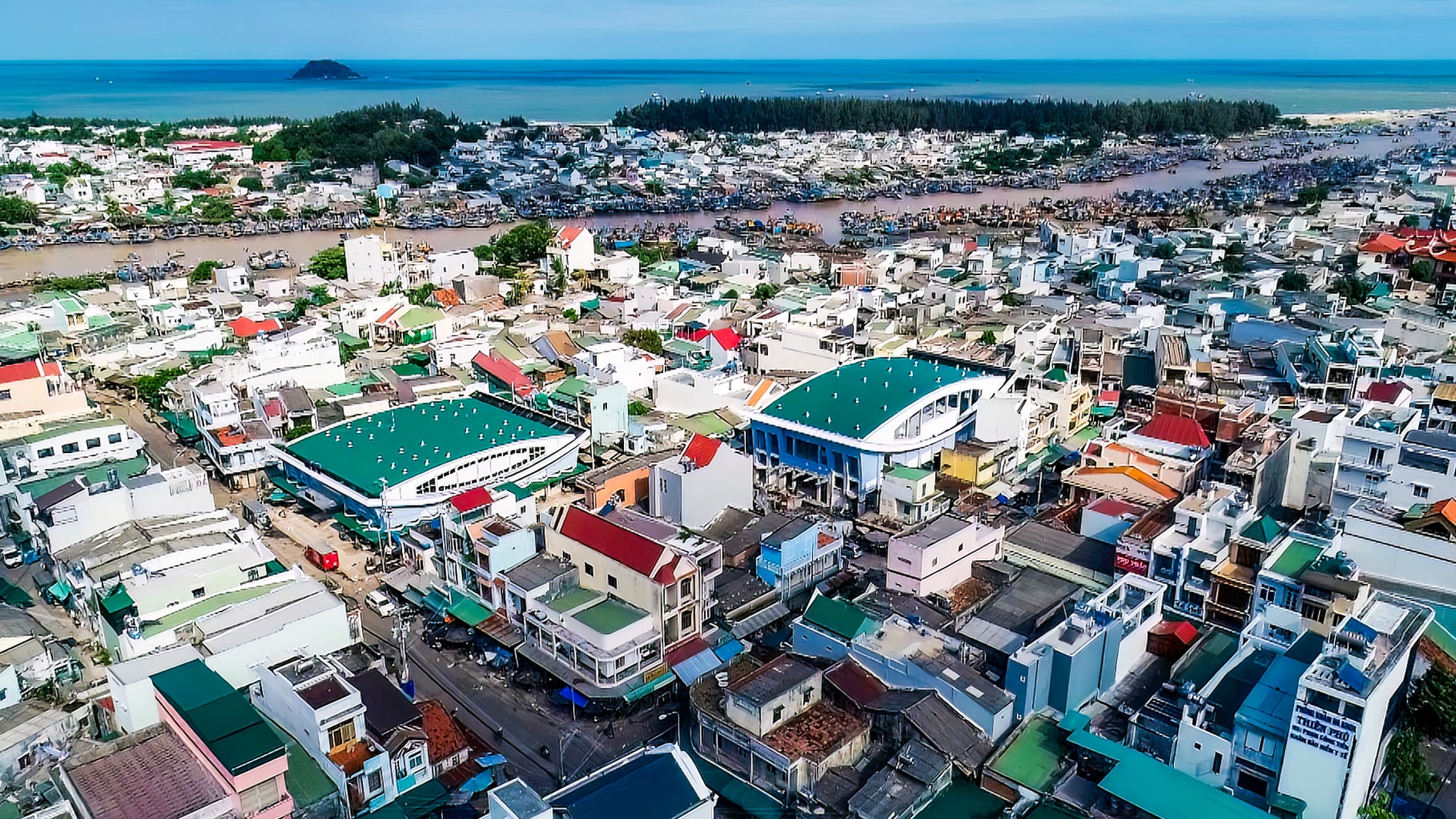 Một góc trung tâm phường Phước Hội, Lâm Đồng (ảnh N. Lân)