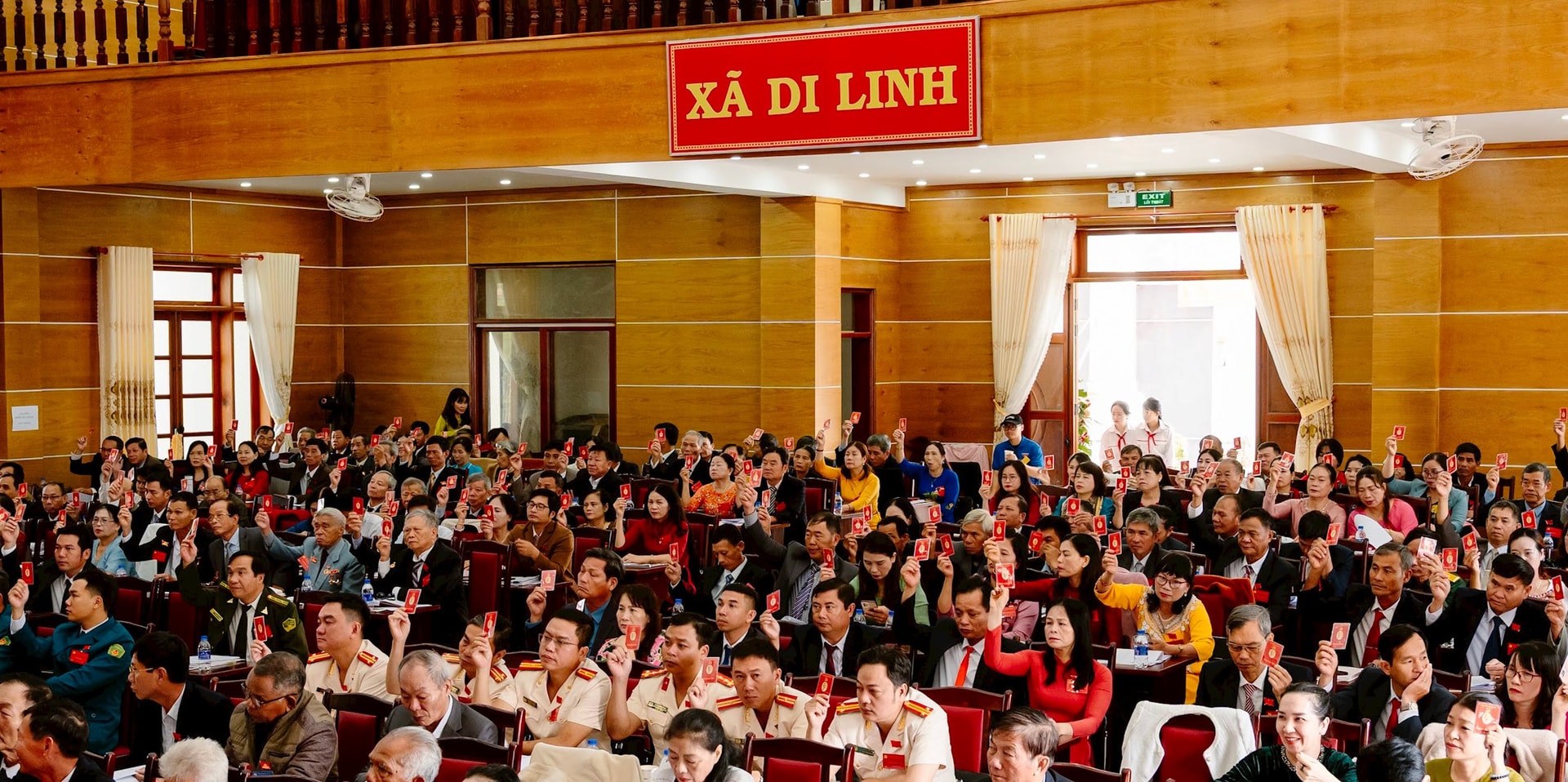 The delegates voted