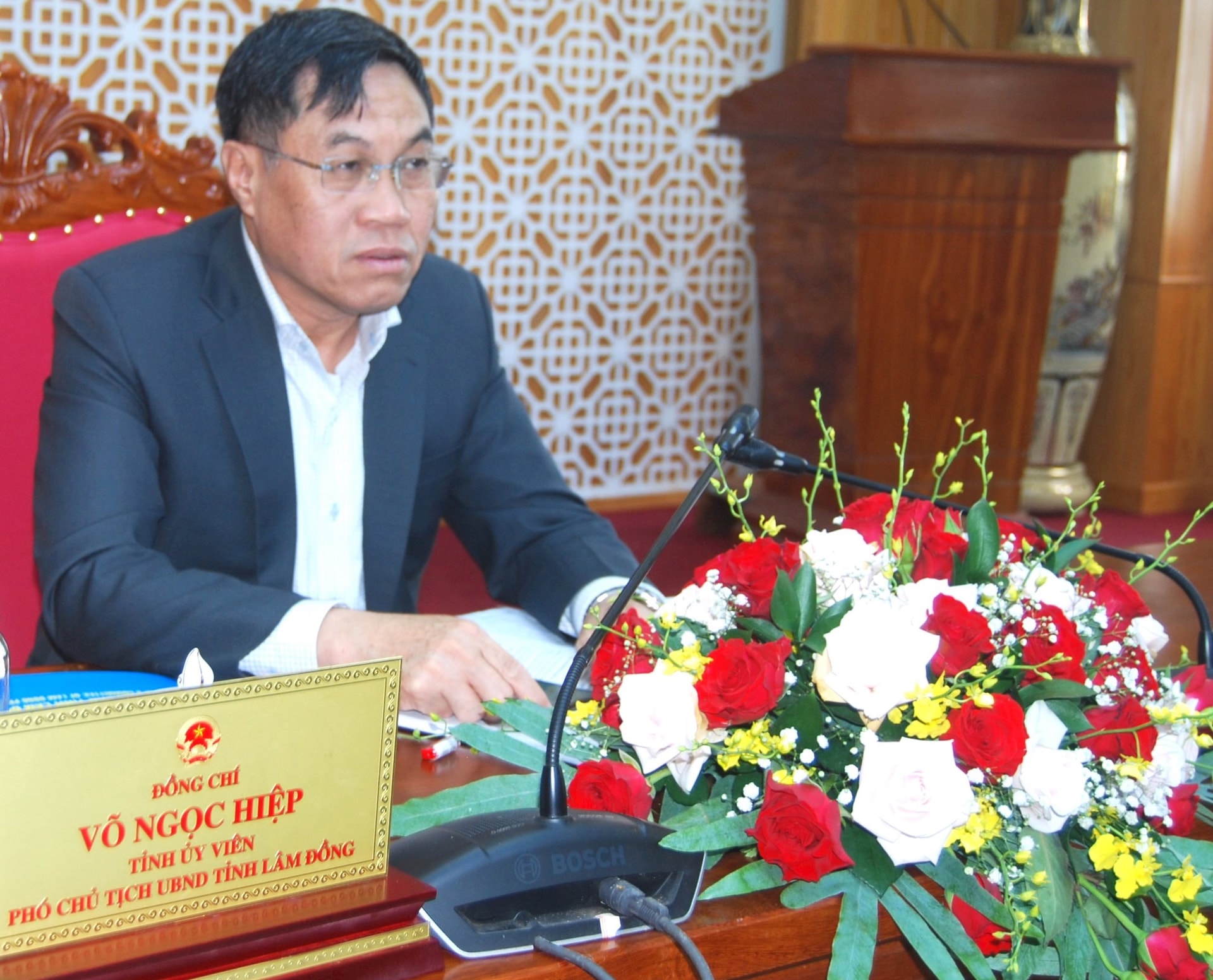 Phó Chủ tịch UBND tỉnh Lâm Đồng chủ trì tại điểm cầu Lâm Đồng