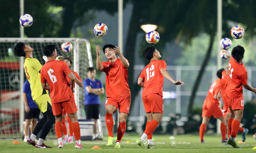 U23 Việt Nam tự tin bước vào trận gặp U23 Philippines. (Nguồn: VFF)