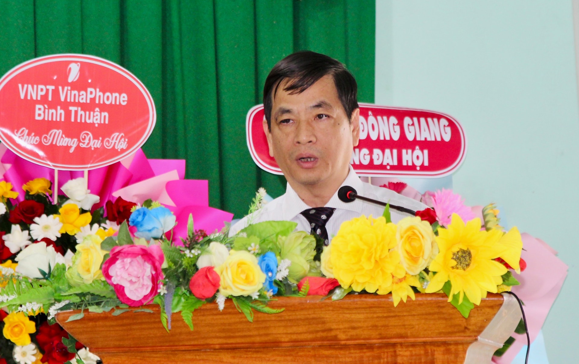 ồng chí Võ Thanh Bình - Ủy viên Ban Thường vụ, Trưởng Ban Tuyên giáo và Dân vận Tỉnh phát biểu chỉ đạo tại Đại hội