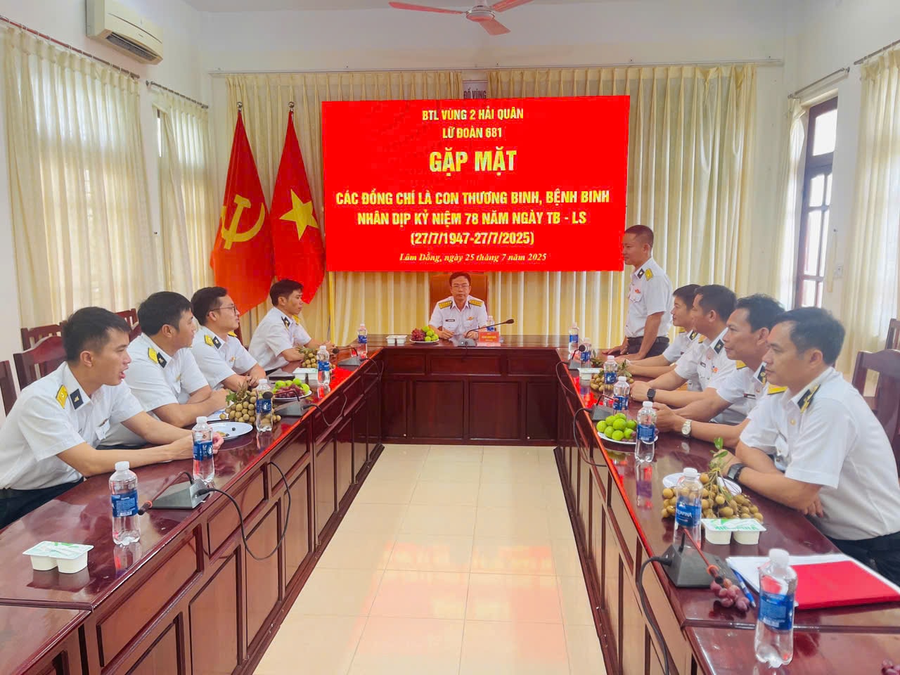 Lữ đoàn 681 gặp mặt cán bộ, chiến sĩ đơn vị là con thương binh, bệnh binh.