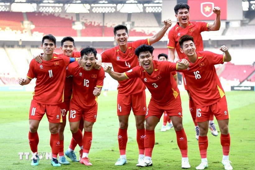 U23 Việt Nam sẵn sàng chinh phục ngôi vương U23 Đông Nam Á 2025. (Ảnh: VFF/TTXVN phát)