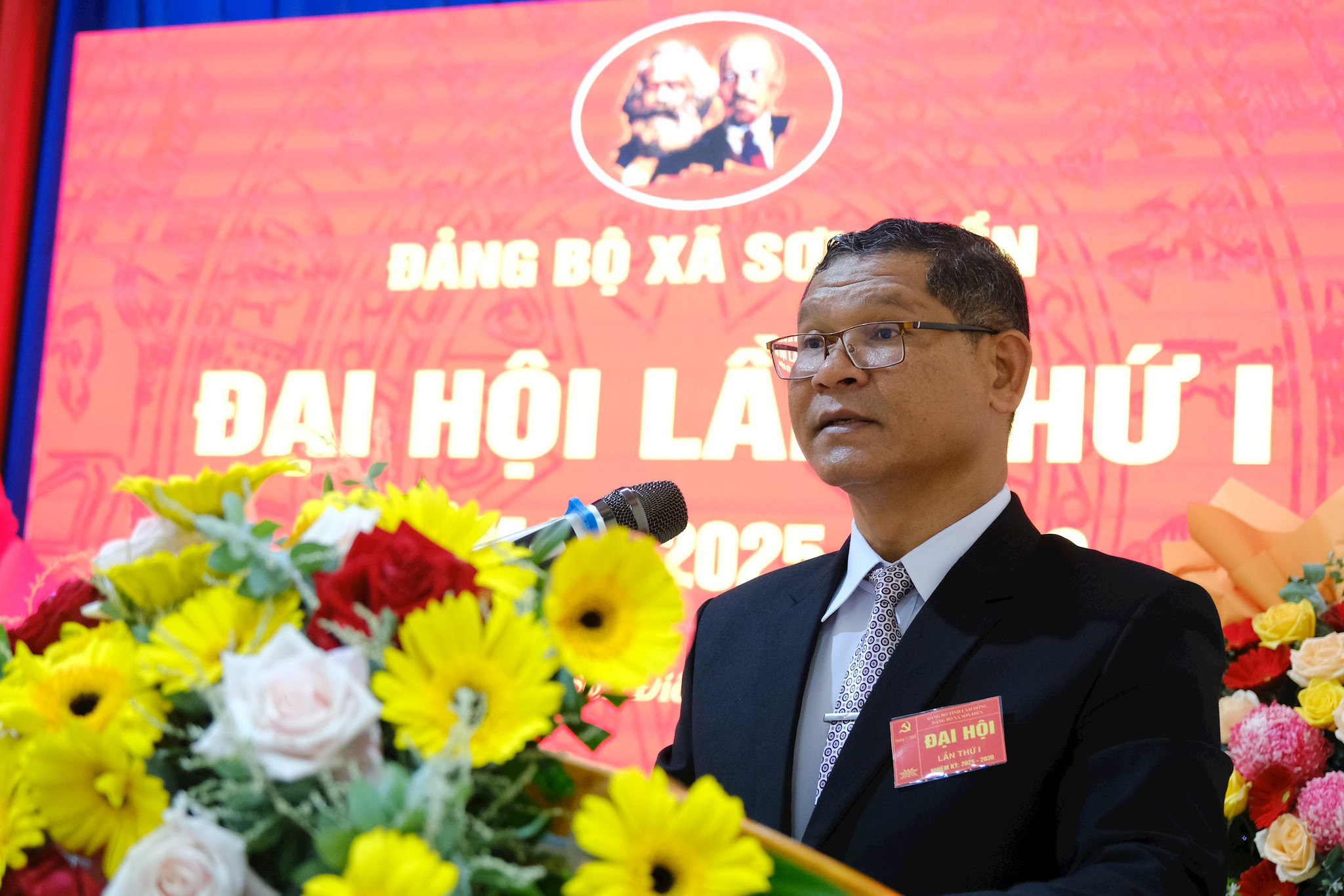 Phó Bí thư Đảng ủy xã Sơn Điền K' Gẹo BÁO CÁO Kiểm điểm của Ban Chấp hành Đảng bộ, Ban Thường vụ Đảng ủy nhiệm kỳ 2020-2025 tại Đại hội 