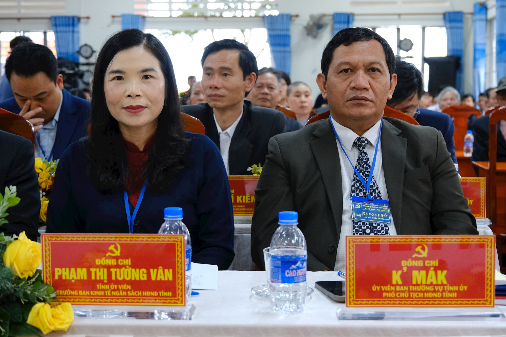 Đồng chí K’ Mák, Ủy viên Ban Thường vụ Tỉnh ủy, Phó Chủ tịch HĐND tỉnh Lâm Đồng dự và phát biểu chỉ đạo tại Đại hội Đảng bộ xã Gia Hiệp lần thứ I, nhiệm kỳ 2025 - 2030