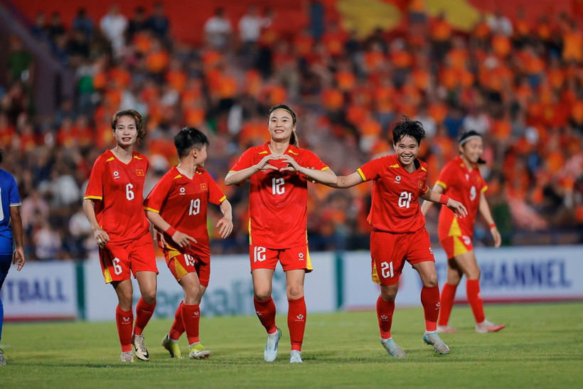Đội tuyển nữ Việt Nam hướng đến mục tiêu vô địch Đông Nam Á 2025. (Nguồn: VFF)