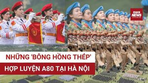Những 'bông hồng thép' kiêu hãnh bất chấp nắng nóng đổ lửa trên thao trường A80