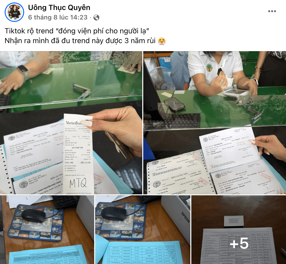 Cô gái 3 năm âm thầm đóng viện phí cho người lạ.