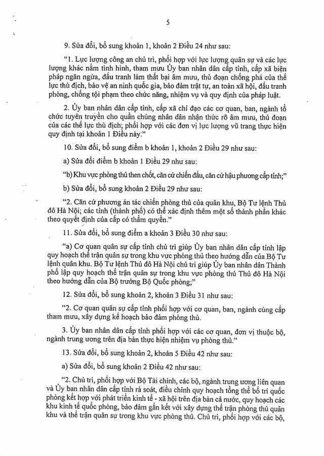 Nghị định 220/2025/NĐ-CP sửa đổi, bổ sung các nghị định trong lĩnh vực quốc phòng, quân sự khi tổ chức chính quyền địa phương 2 cấp- Ảnh 5.