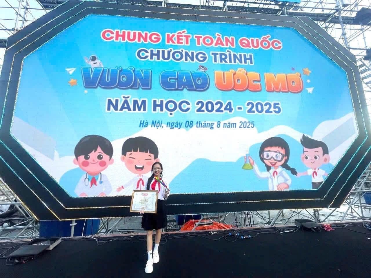 em Trần Ngọc Bích Trâm – thiếu nhi Lâm Đồng duy nhất đạt Giải Tài năng toàn quốc “Vươn cao ước mơ” năm 2025