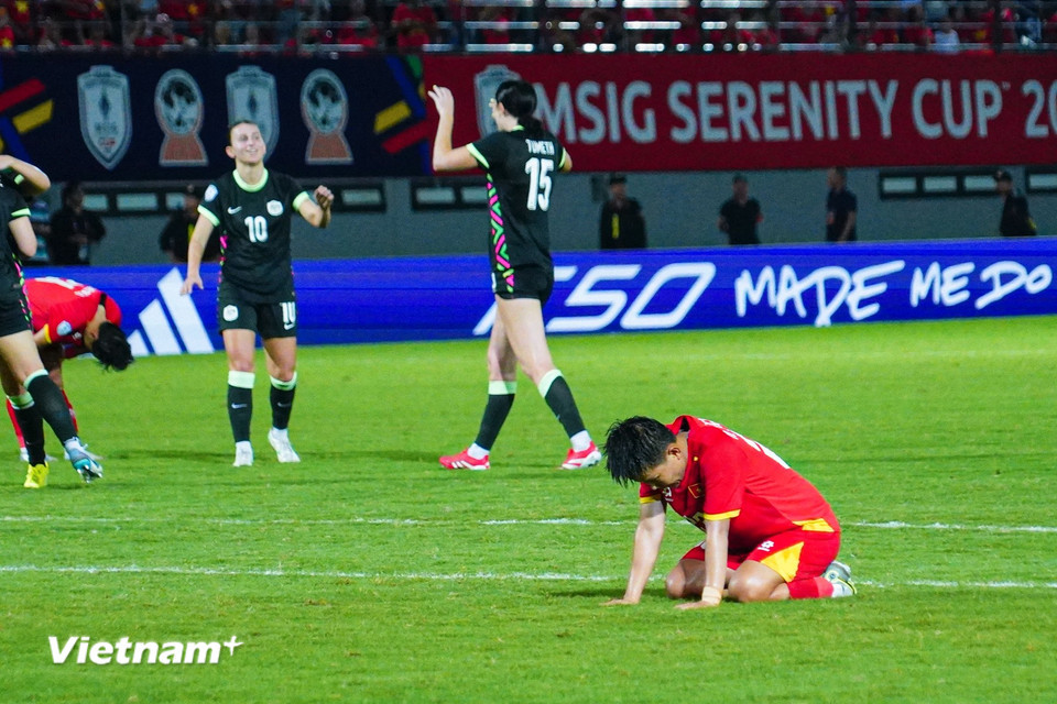 Chung cuộc, Đội tuyển Nữ Việt Nam nhận thất bại 1-2 trước U23 Nữ Australia và sẽ thi đấu trận tranh hạng Ba với đối thủ Thái Lan. (Ảnh: Việt Anh/Vietnam+)
