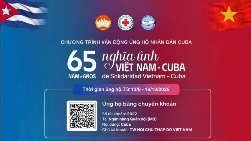 Thông tin tiếp nhận ủng hộ nhân dân Cuba của Hội Chữ thập đỏ thành phố Hà Nội