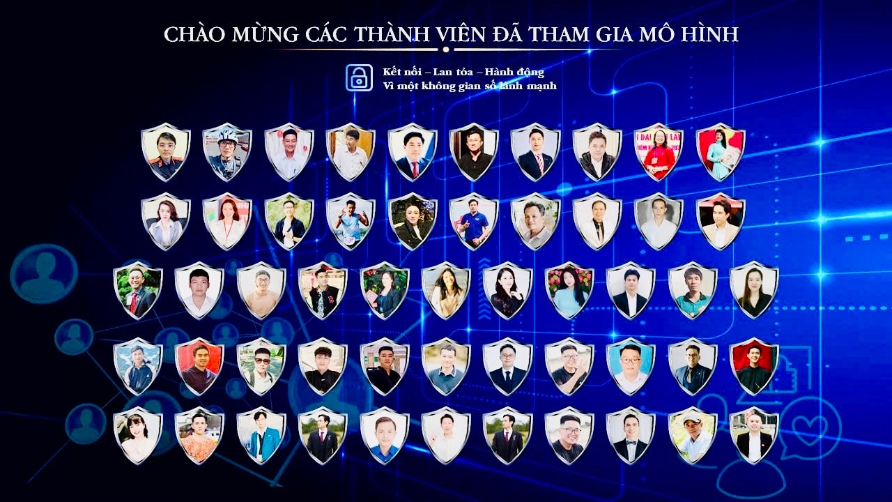 Các KOL, Quản trị viên tham gia mô hình %22Không gian số Lâm Đồng an toàn, lành mạnh