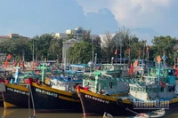 Tàu cá tại vùng biển Phan Thiết.