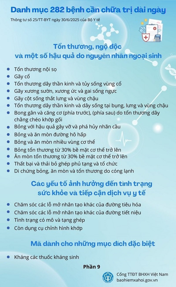 Mức hưởng trợ cấp ốm đau dài ngày và Danh mục bệnh cần chữa trị dài ngày- Ảnh 9.