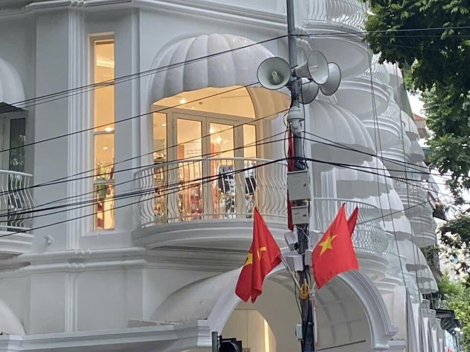 Hệ thống loa được sử dụng trong sự kiện A80 rất nhiều và đồng bộ.