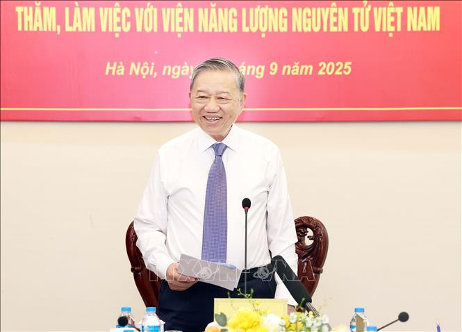 Tổng Bí thư Tô Lâm: Phát triển ứng dụng năng lượng nguyên tử phải là chiến lược lâu dài- Ảnh 2.