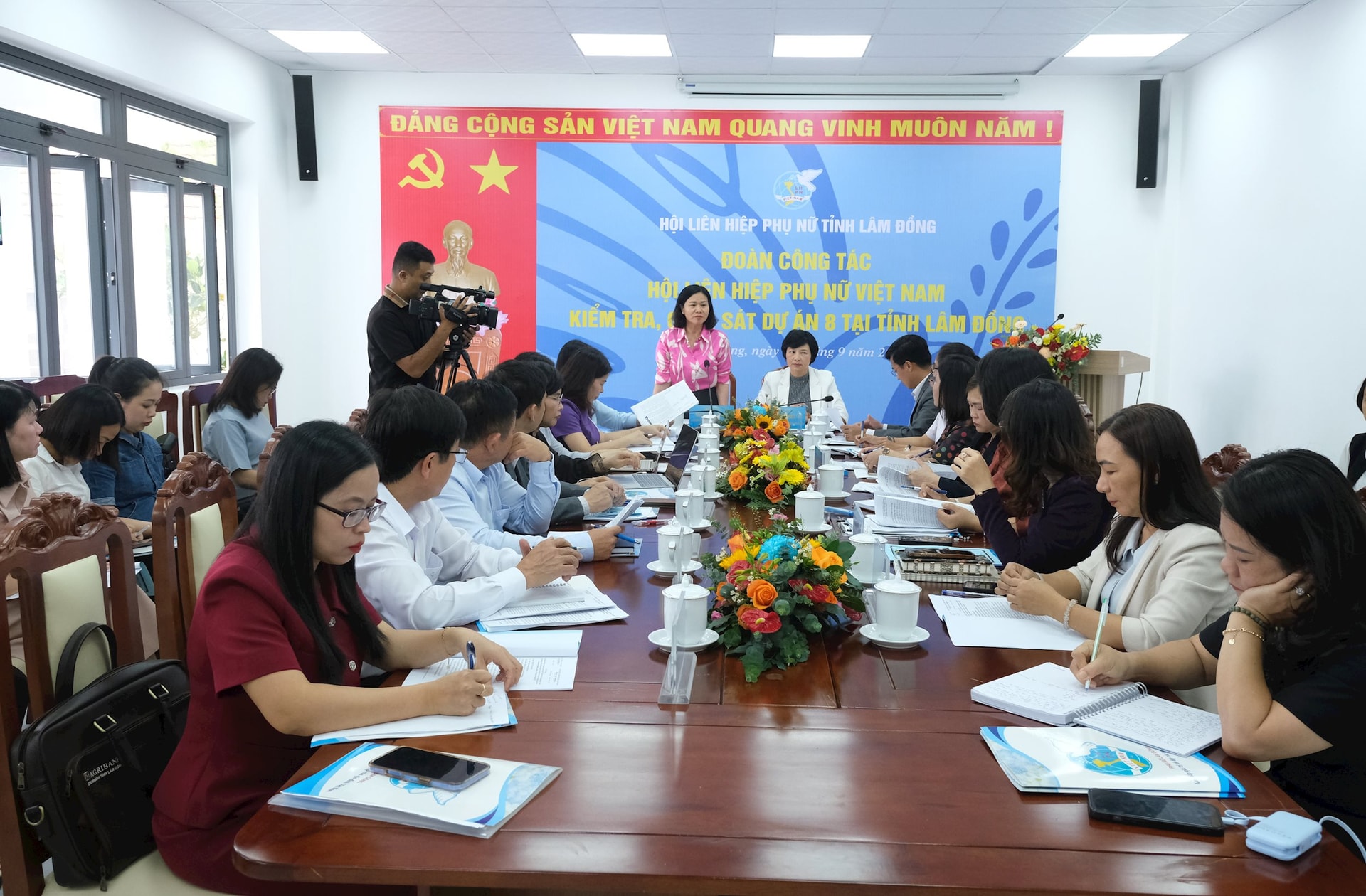 Đoàn công tác của Hội LHPN Việt Nam kiểm tra, giám sát việc thực hiện Dự án 8 tại tỉnh Lâm Đồng