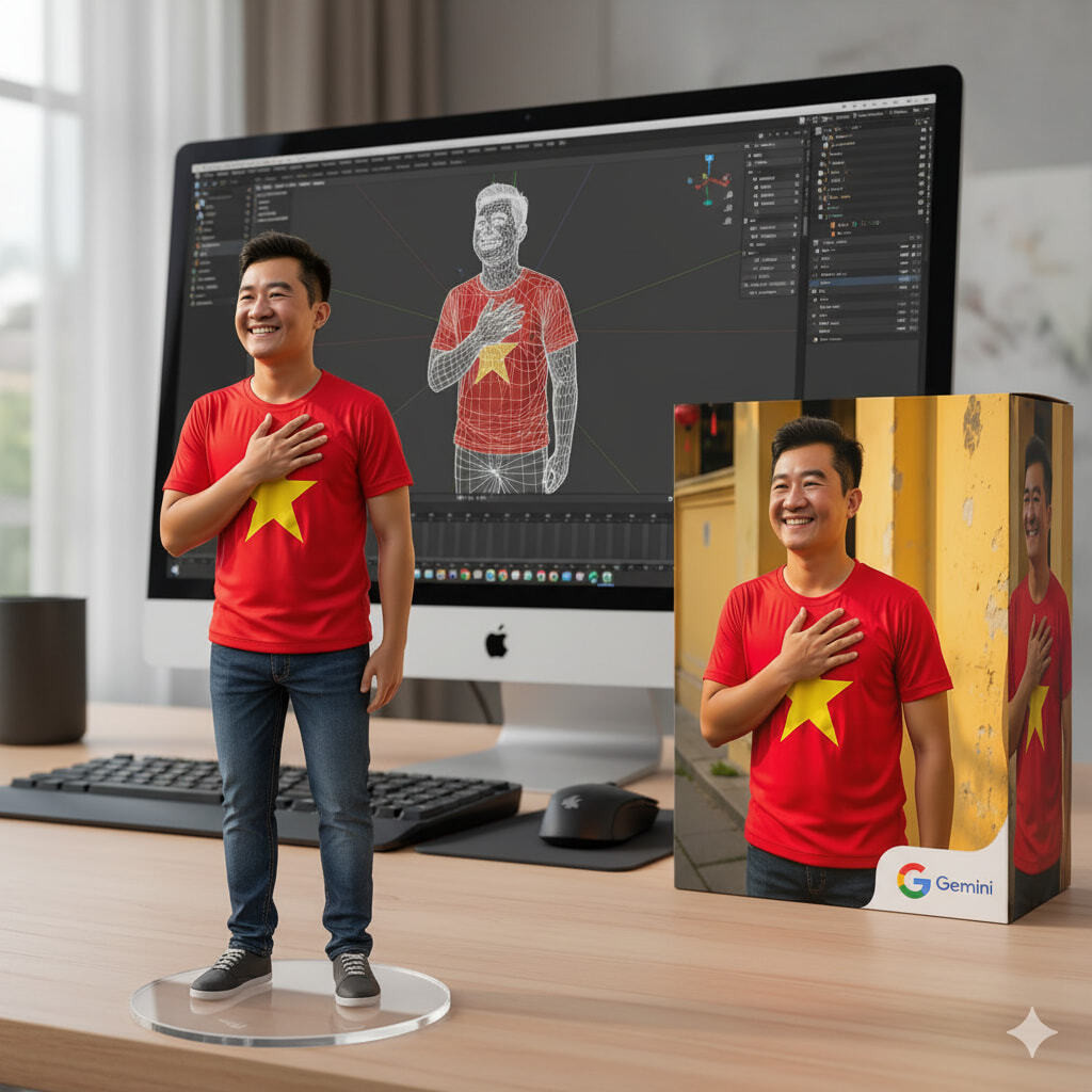 Trend tạo mô hình figure AI siêu thực. (Ảnh: Thụ Nhân)