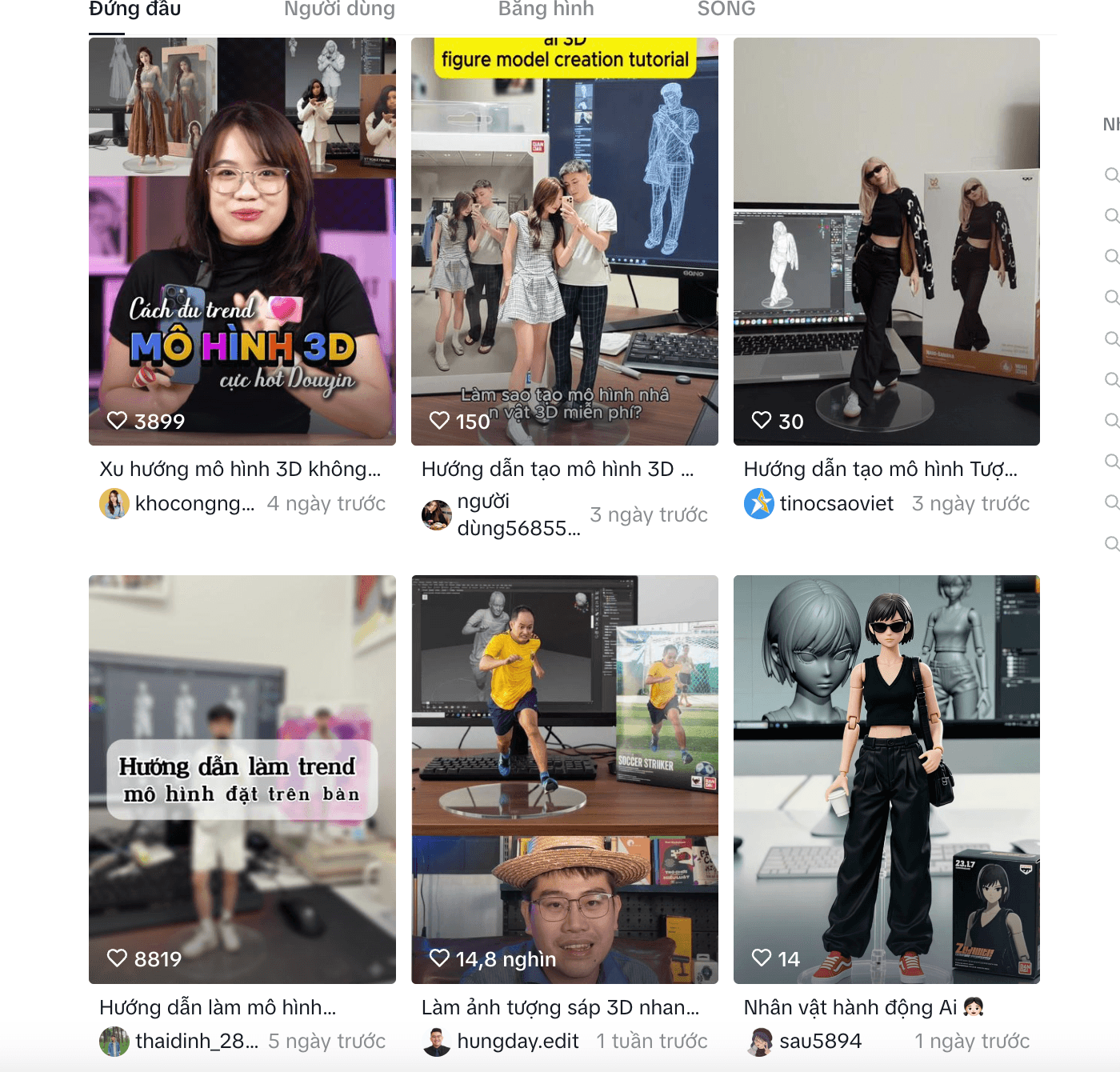 Trào lưu làm tượng sáp 3D gây sốt Tiktok. (Ảnh chụp màn hình)