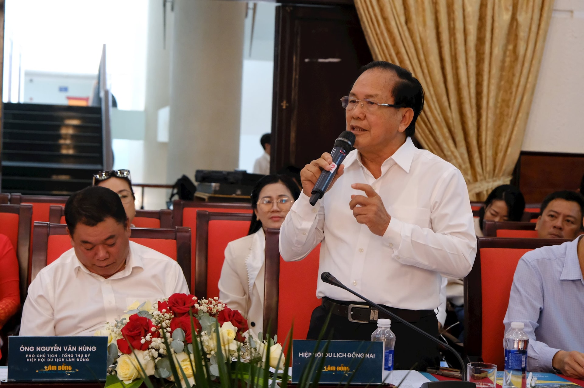 Ông Trần Văn Tấn – Phó Chủ tịch Hiệp hội du lịch tỉnh Đồng Nai mong rằng Lâm Đồng giữ được các đặc trưng tại các khu vực của tỉnh và gợi ý sẽ có chương trình hợp tác phát t