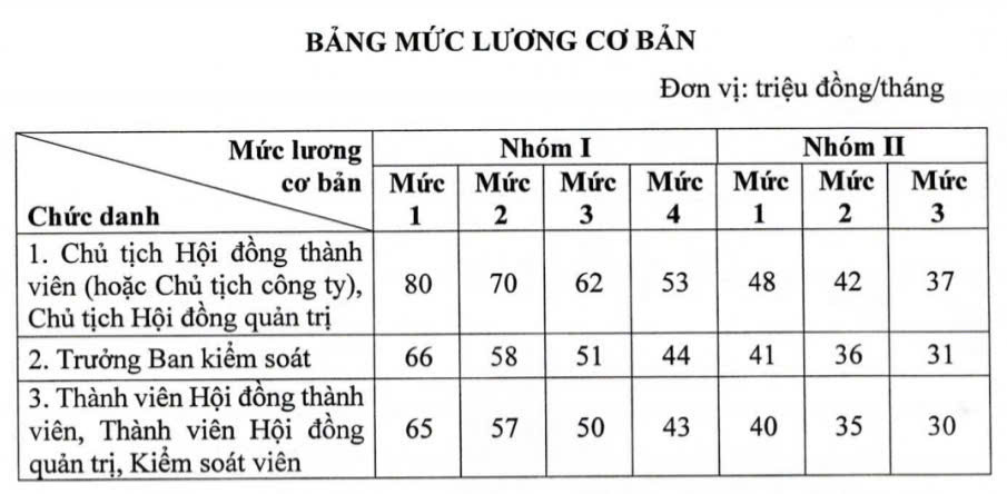 Chính phủ quy định mức lương của lãnh đạo doanh nghiệp nhà nước- Ảnh 1.
