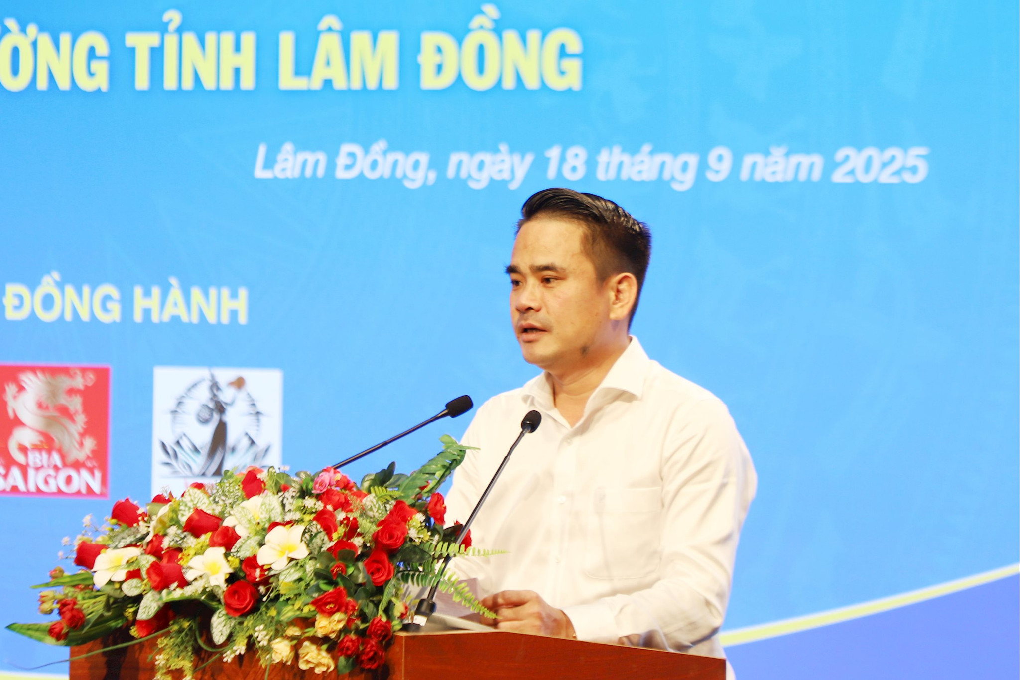 Bí thư Đảng ủy xã Đức An Trần Mạnh Hùng mong muốn Báo và Phát thanh, Truyền hình tỉnh Lâm Đồng hỗ trợ trong công tác tuyên truyền, thông tin nhiều thành tựu nổi bật về kinh tế- xã hội của địa phương