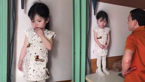 Clip bé gái thiên thần dỗi ông ngoại làm dân mạng mê mệt, hút 13 triệu lượt xem