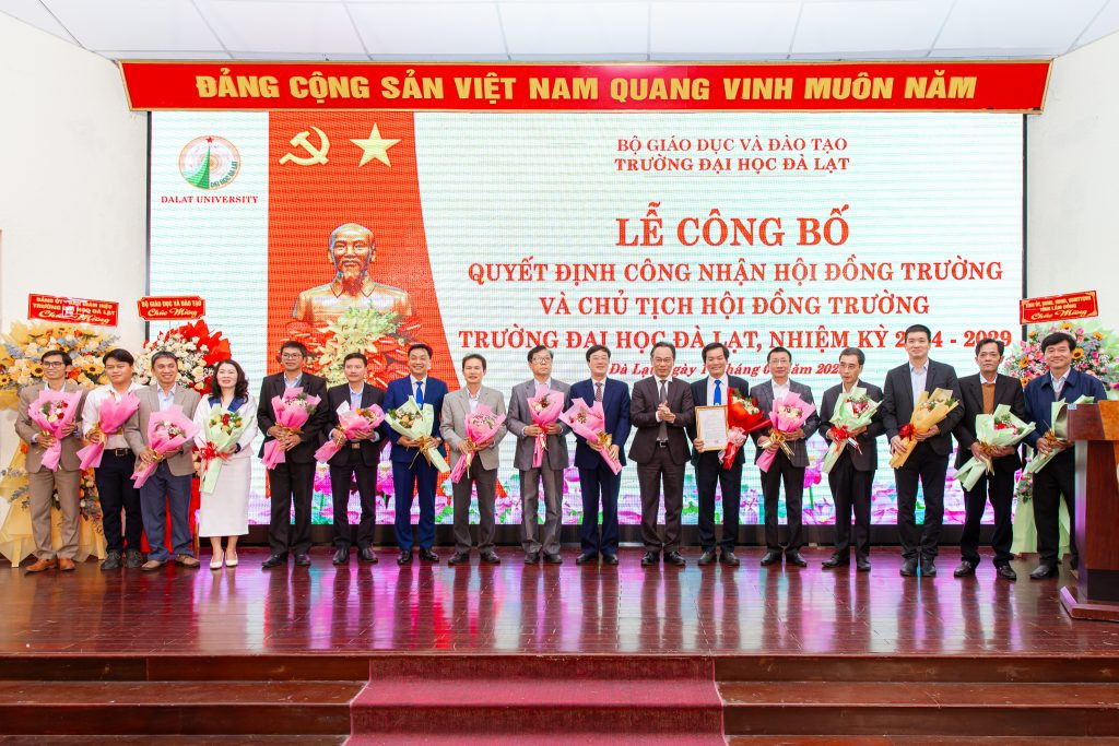 GS.TS. Dương Tấn Nhựt tại Lễ Công bố Quyết định công nhận Hội đồng Trường và Chủ tịch Hội đồng Trường nhiệm kỳ 2024-2029