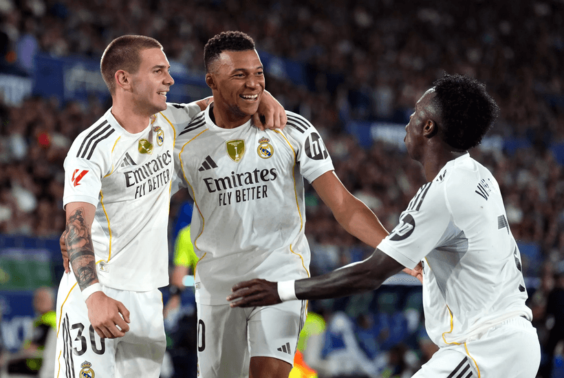 Mbappe thăng hoa giúp Real Madrid thắng đậm. (Nguồn: Getty Images)