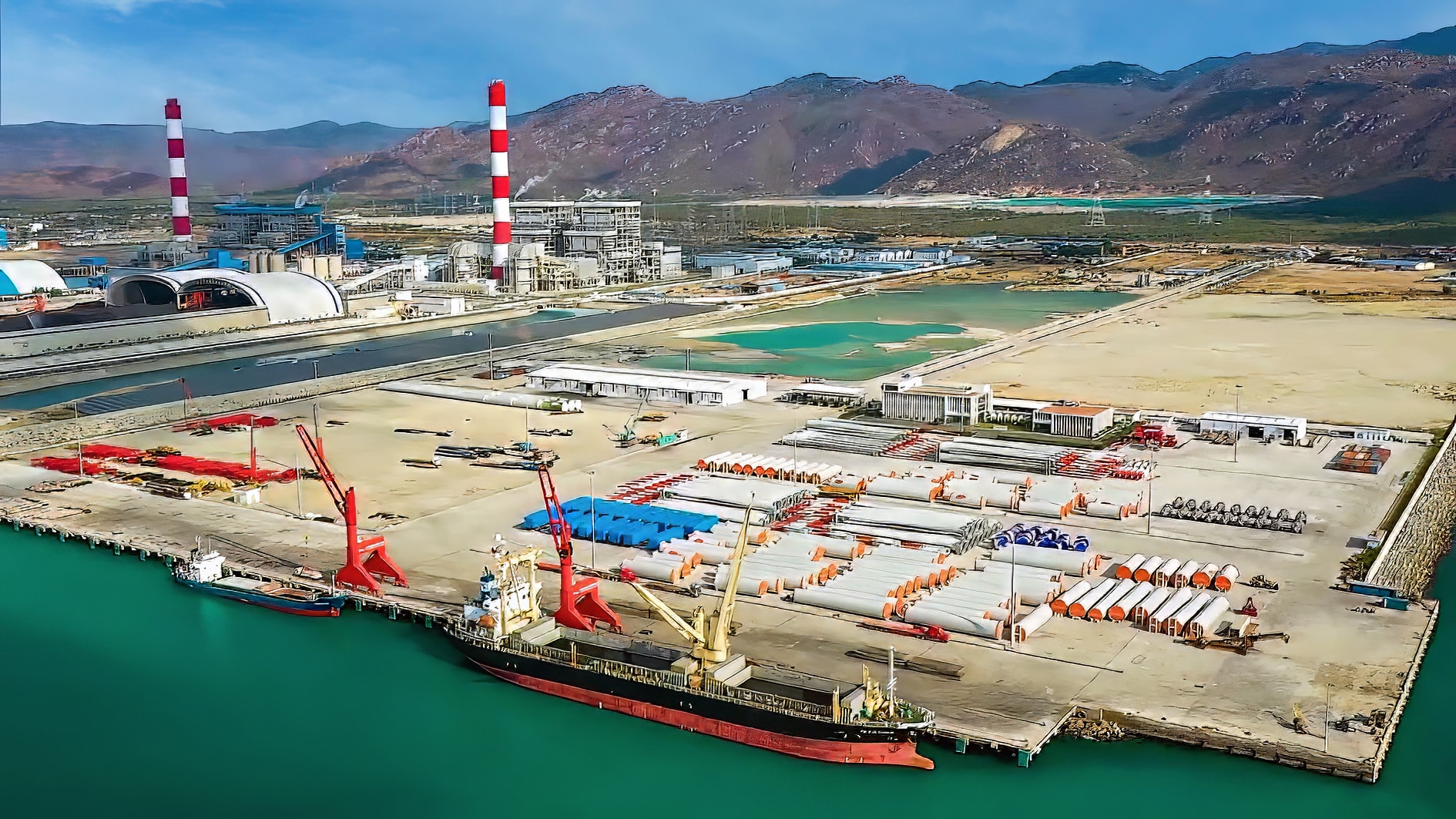 Porto Geral Internacional de Vinh Tan (foto de N. Lan)