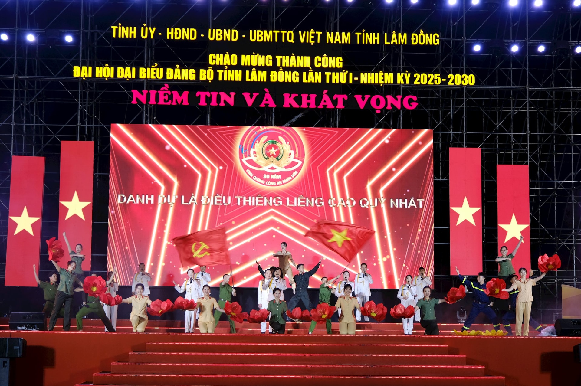 Tiết mục Công an Lâm Đồng viết tiếp bản hùng ca