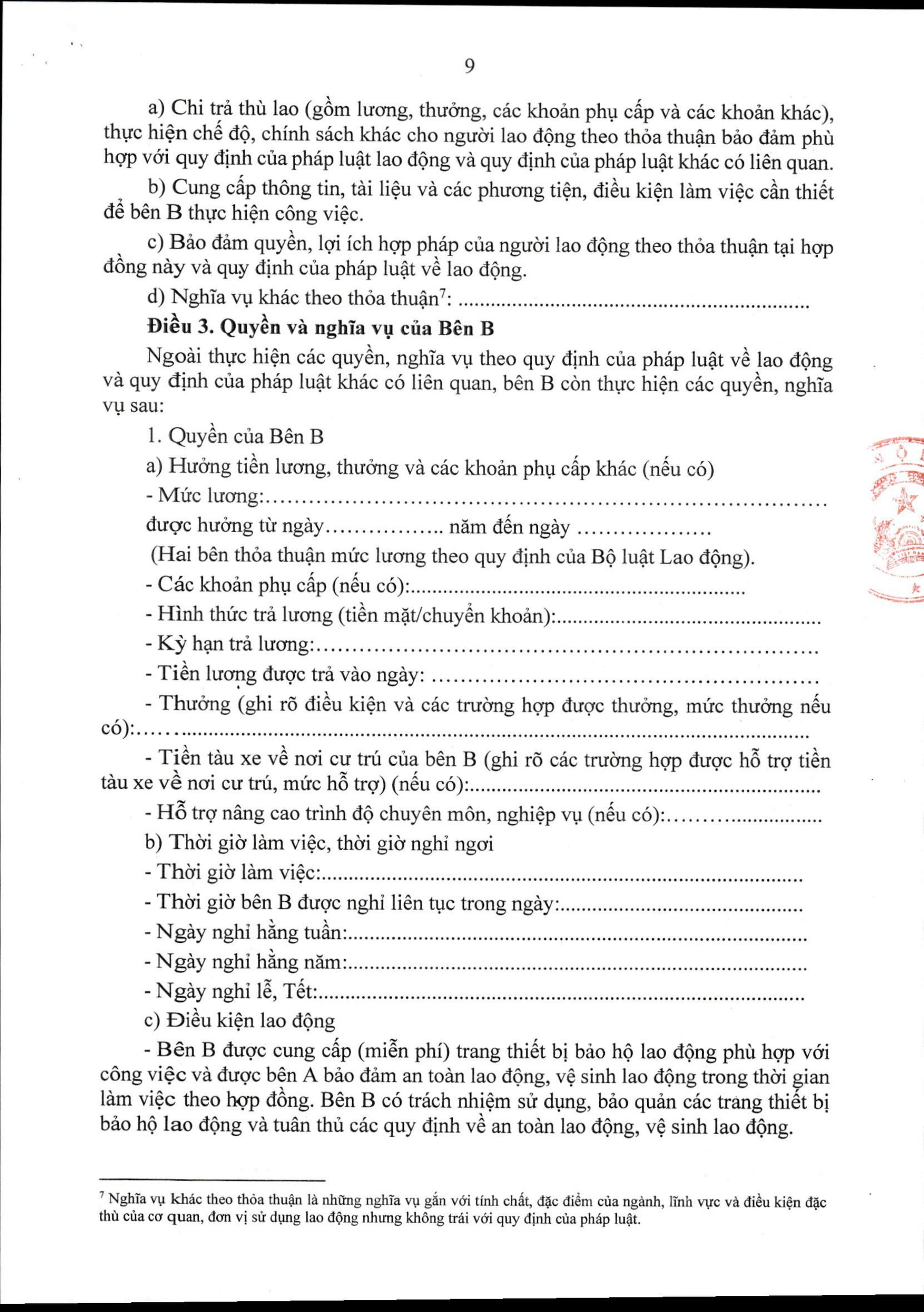 Mẫu hợp đồng lao động thực hiện nhiệm vụ của công chức áp dụng từ 16/11- Ảnh 3.