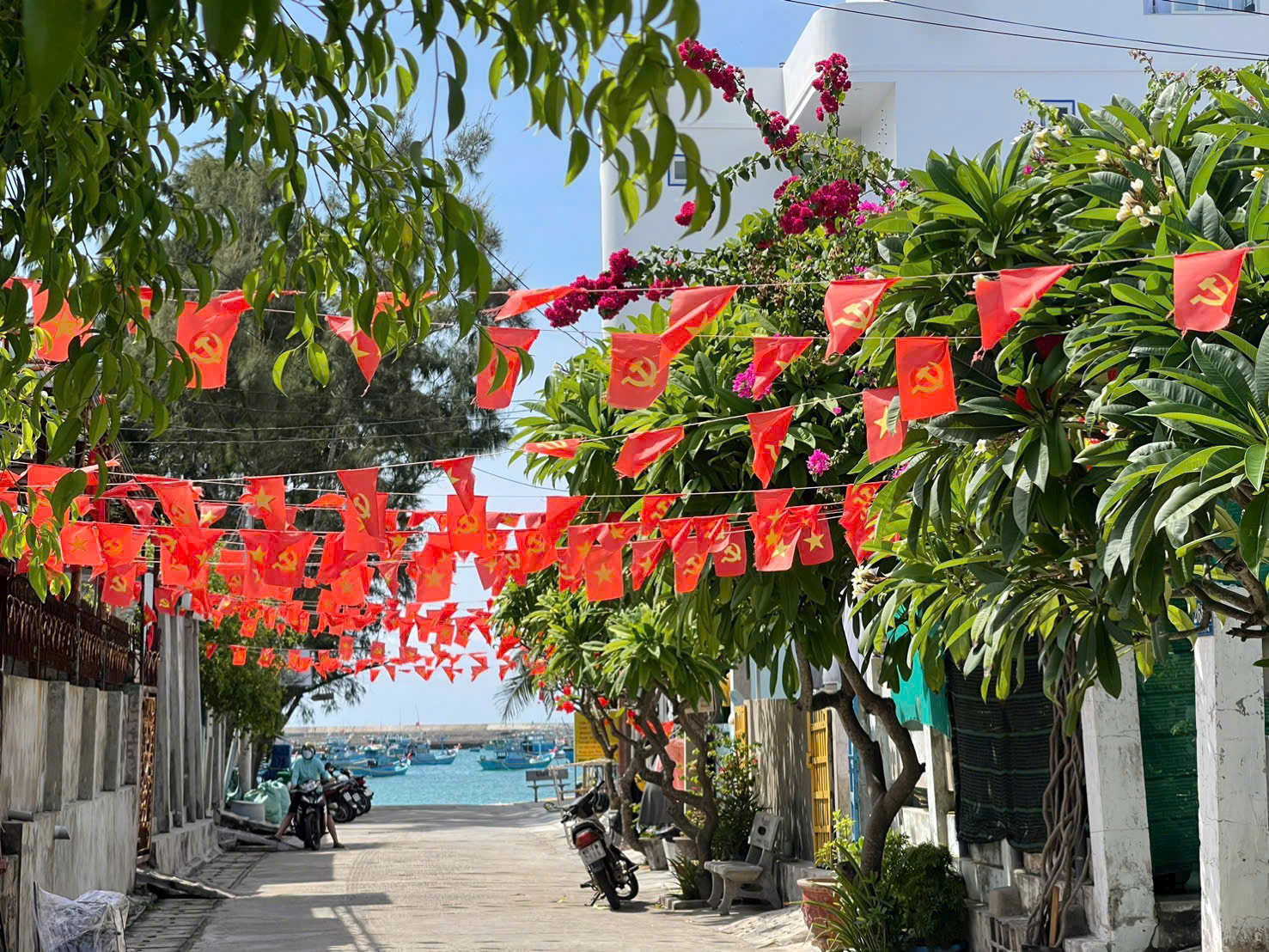 Không khí rộn ràng lan to khắp nơi