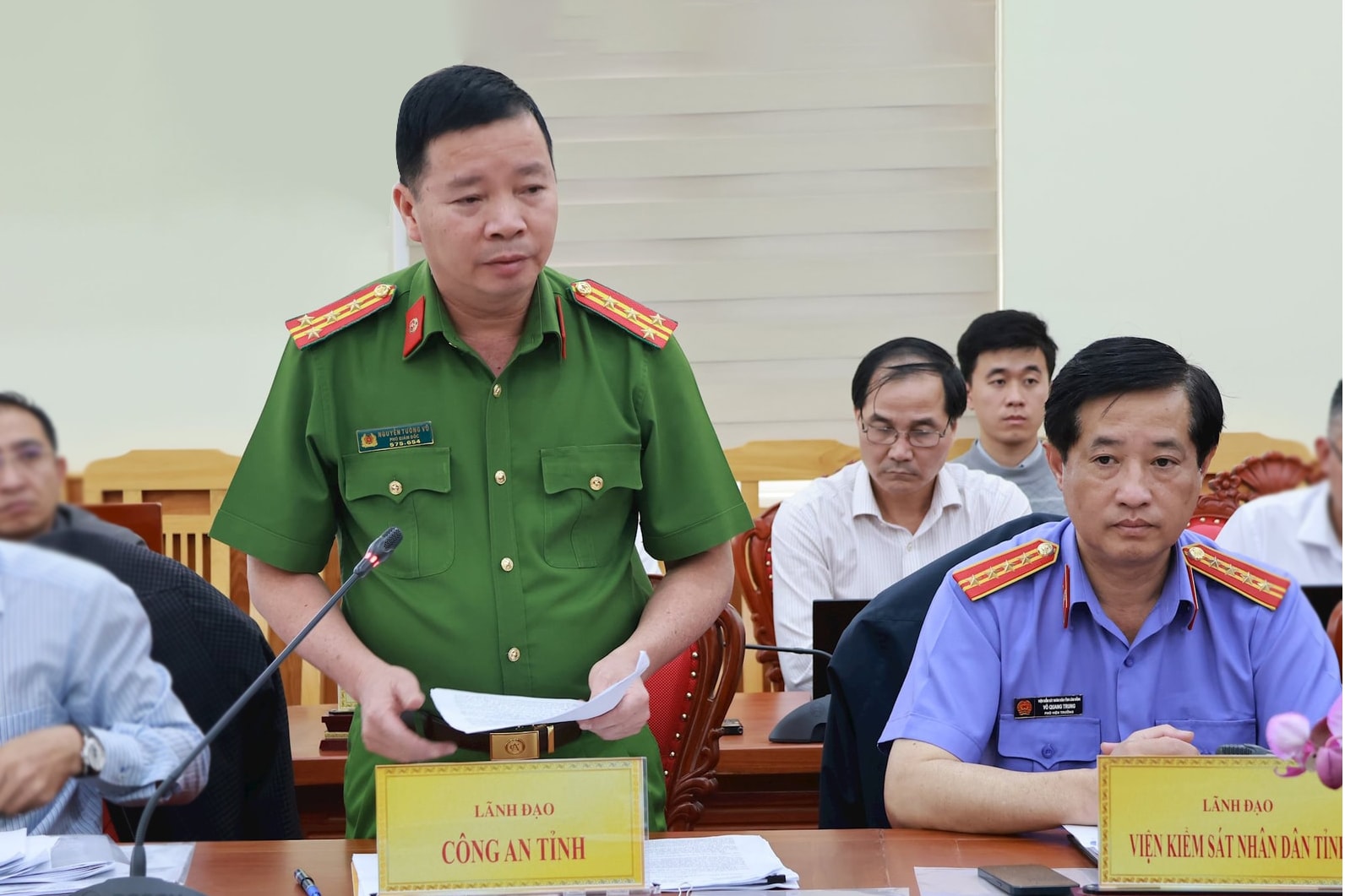 តំណាង​ស្នងការ​នគរបាល​ខេត្ត​បាន​រាយការណ៍ និង​ផ្តល់​យោបល់​ពី​បញ្ហា​មួយ​ចំនួន