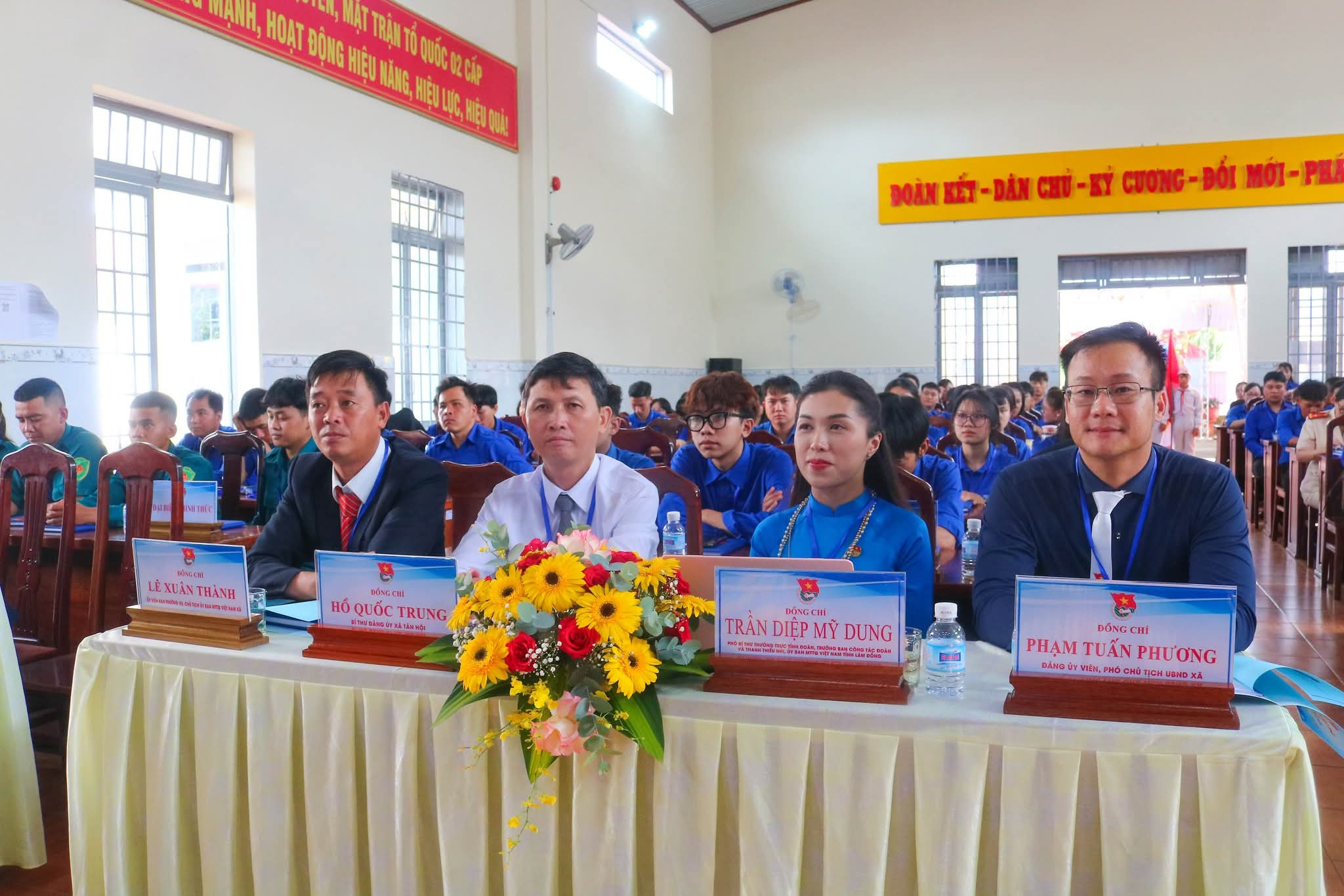 Các đại biểu dự Đại hội Tại Đại hội Đoàn TNCS Hồ Chí Minh xã Tân Hội