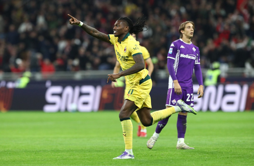 Rafael Leao tỏa sáng đưa AC Milan lên ngôi đầu Serie A. (Nguồn: Getty Images)