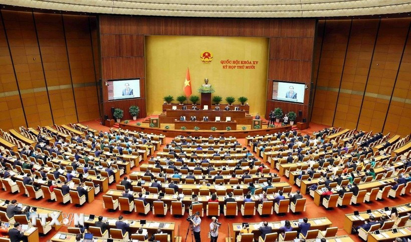 Kỳ họp thứ 10, Quốc hội khóa XV. (Ảnh: Phạm Kiên/TTXVN)
