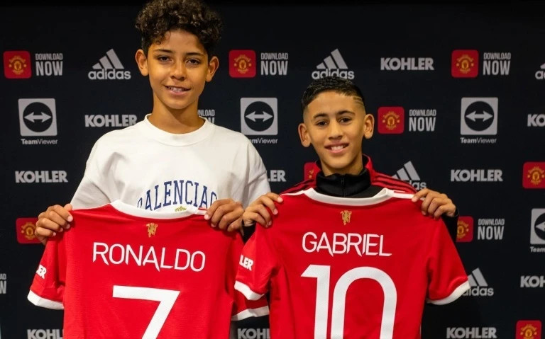 Tài năng trẻ JJ Gabriel của Manchester United.
