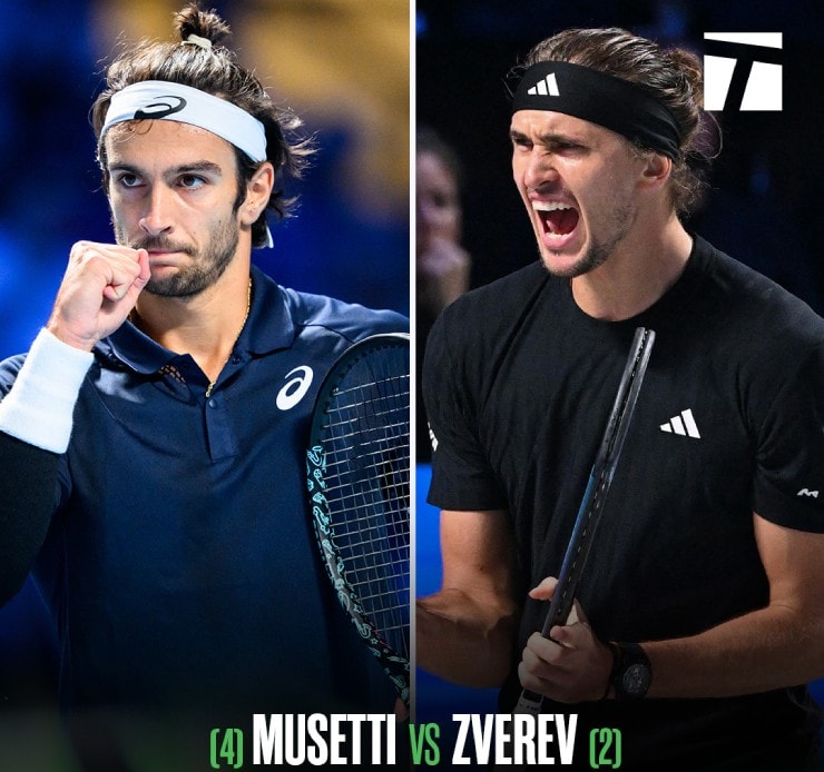 Zverev sẽ không dễ khi so tài với Musetti