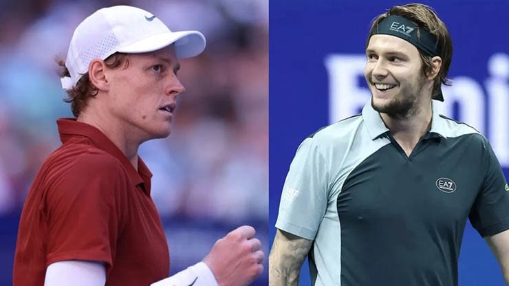 Video tennis Sinner - Bublik: Cỗ máy được lập trình, đoạt vé bán kết (Vienna Open) - 1